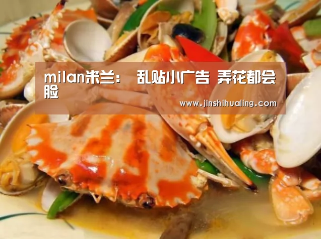 milan米兰：
乱贴小广告 弄花都会脸