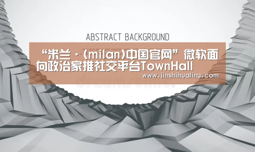 “米兰·(milan)中国官网”微软面向政治家推社交平台TownHall(图4) milan米兰